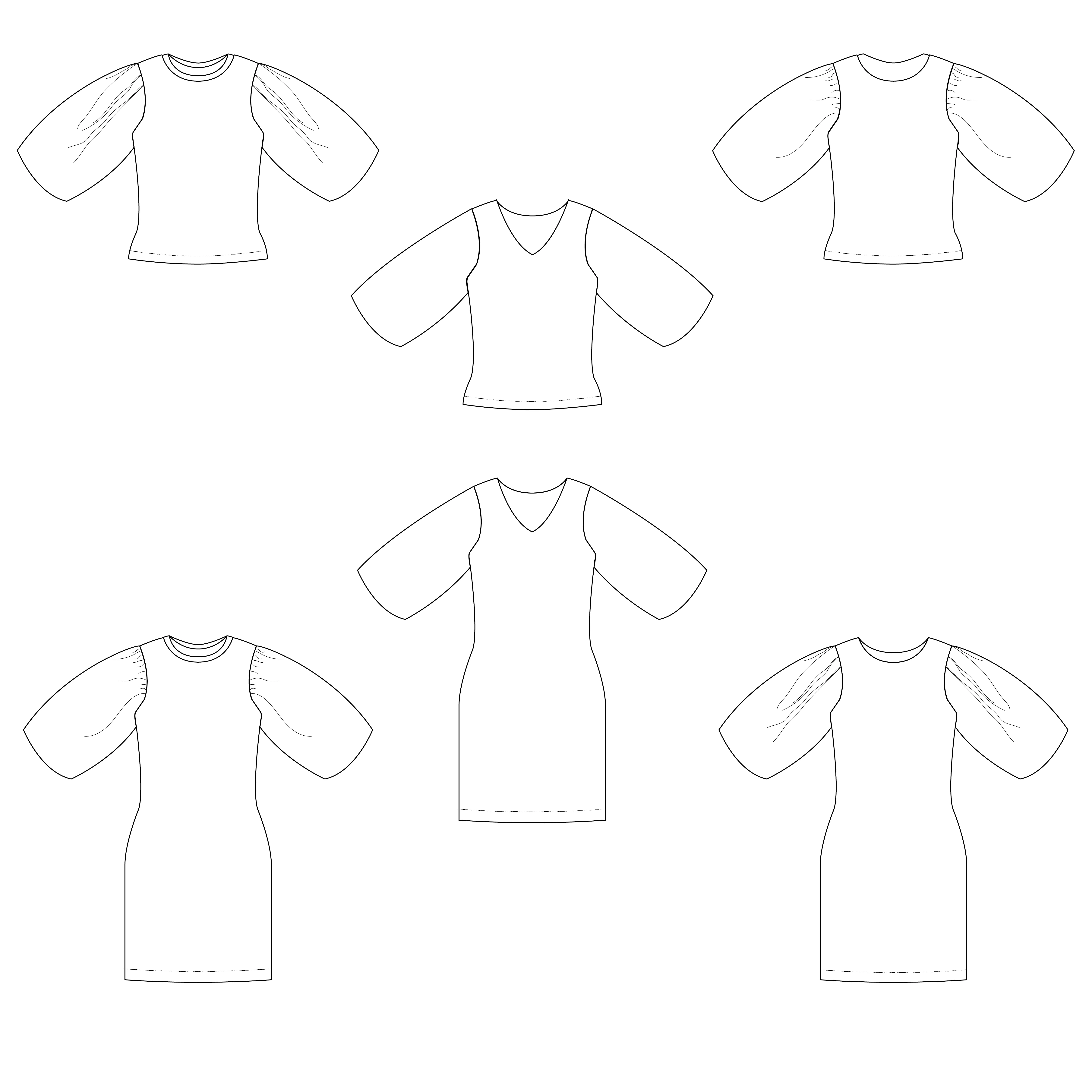 Patroon jurk en top voor dames & tieners 'Gaëlle' - Bel' Etoile